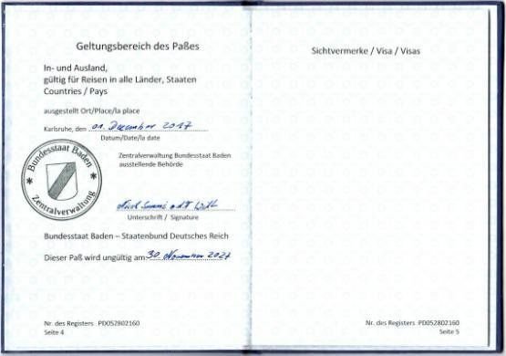 Reisepaß Seite 4